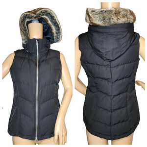 Athleta down puffer black vest.